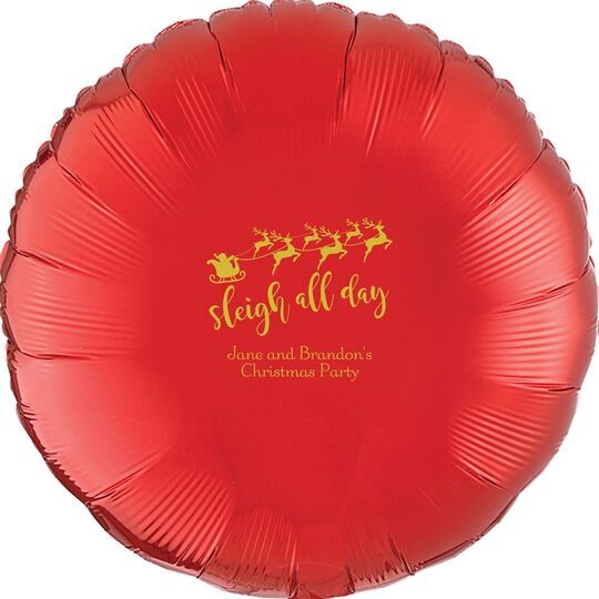 Sleigh All Day Mylar Balloons