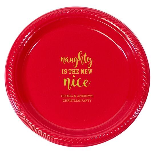 Naughty Is The New Nice Plastic Plates