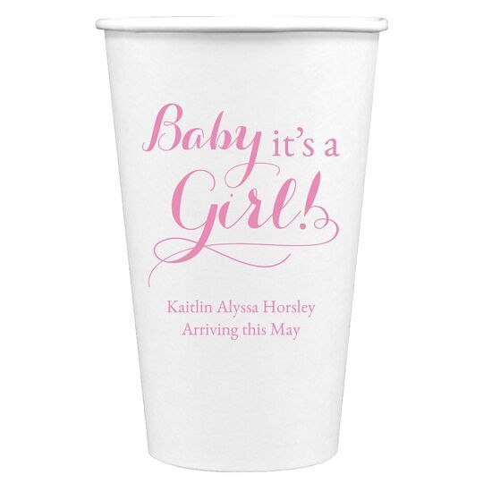 It's A Girl Cups