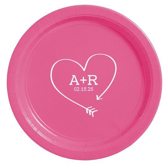 Heart Made of Arrow Paper Plates