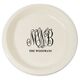 Large Script Monogram with Text Plastic Plates Image 2 of 3