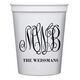 Large Script Monogram with Text Stadium Cups Image 2 of 3