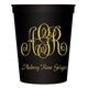 Large Script Monogram with Text Stadium Cups Image 3 of 3
