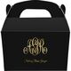 Large Script Monogram with Text Gable Favor Boxes Image 2 of 3