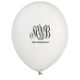 Large Script Monogram with Text Latex Balloons Image 3 of 3