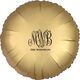 Large Script Monogram with Text Mylar Balloons Image 2 of 3