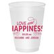 Love and Happiness Scroll Shatterproof Cups Image 1 of 2