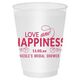 Love and Happiness Scroll Shatterproof Cups Image 2 of 2