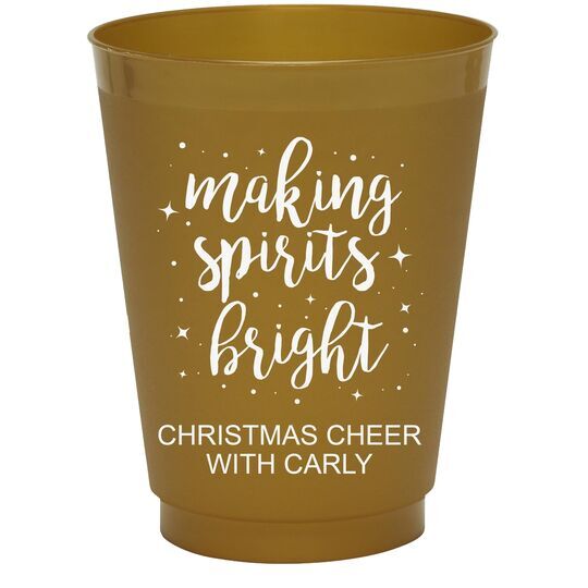 Making Spirits Bright Colored Shatterproof Cups