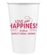 Love and Happiness Scroll Paper Coffee Cups Image 2 of 2