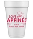 Love and Happiness Scroll Styrofoam Cups Image 2 of 2