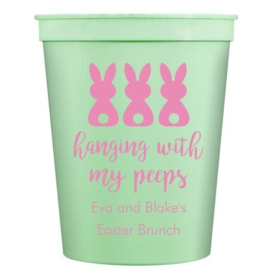 Hanging With My Peeps Easter Stadium Cups