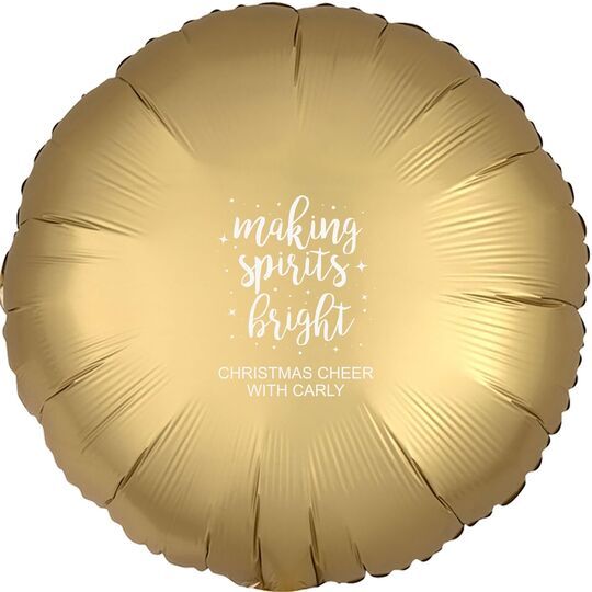Making Spirits Bright Mylar Balloons