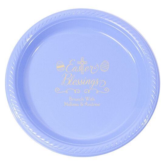 Easter Blessings Plastic Plates