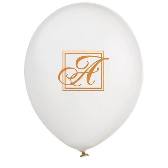 Framed Initial Latex Balloons