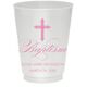 Fleur De Lis Cross Colored Shatterproof Cups Image 2 of 3