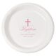 Fleur De Lis Cross Plastic Plates Image 3 of 3