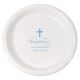 Fleur De Lis Cross Plastic Plates Image 2 of 3
