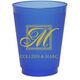 Framed Initial Plus Text Colored Shatterproof Cups Image 1 of 2