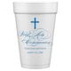 Fleur De Lis Cross Styrofoam Cups Image 1 of 3