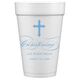 Fleur De Lis Cross Styrofoam Cups Image 2 of 3