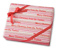 Watermelon Stripe Personalized Gift Wrap