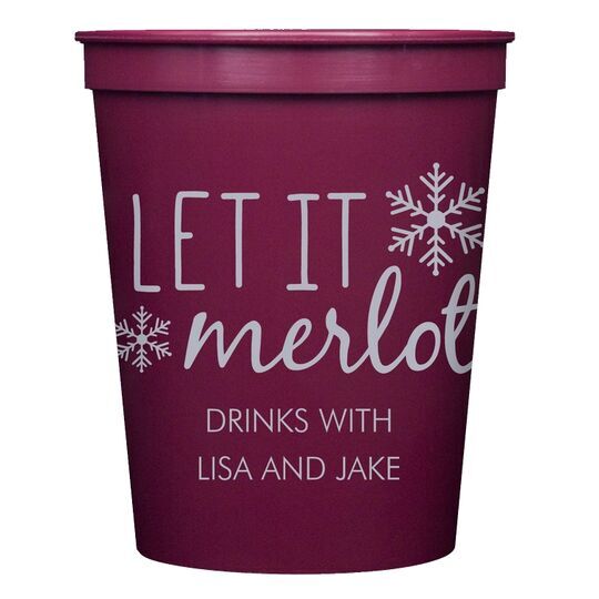 Let It Merlot Stadium Cups