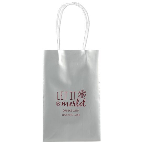 Let It Merlot Medium Twisted Handled Bags