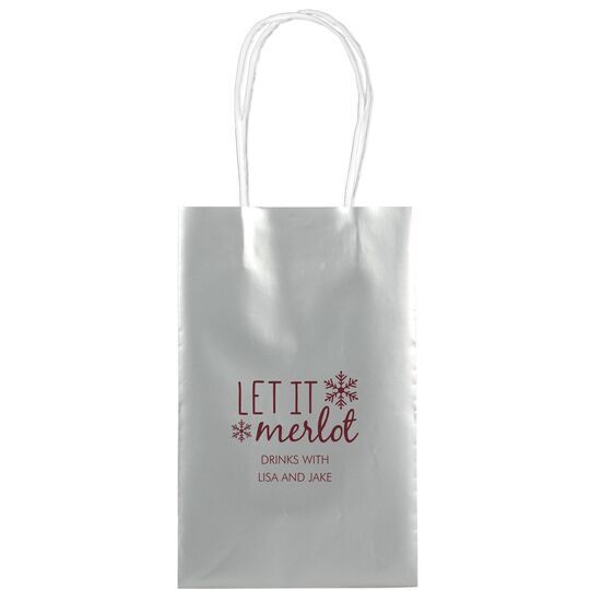 Let It Merlot Medium Twisted Handled Bags