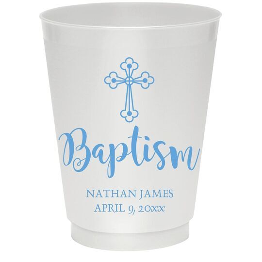 Ornate Celtic Cross Colored Shatterproof Cups