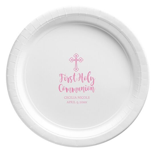 Ornate Celtic Cross Paper Plates