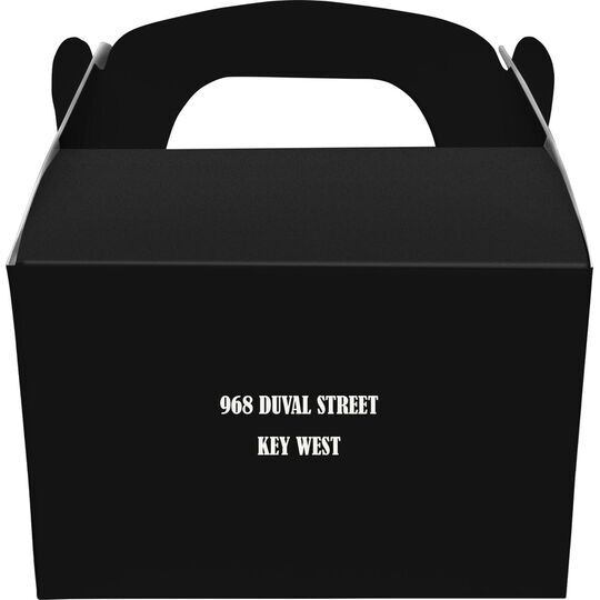 Residential Gable Favor Boxes