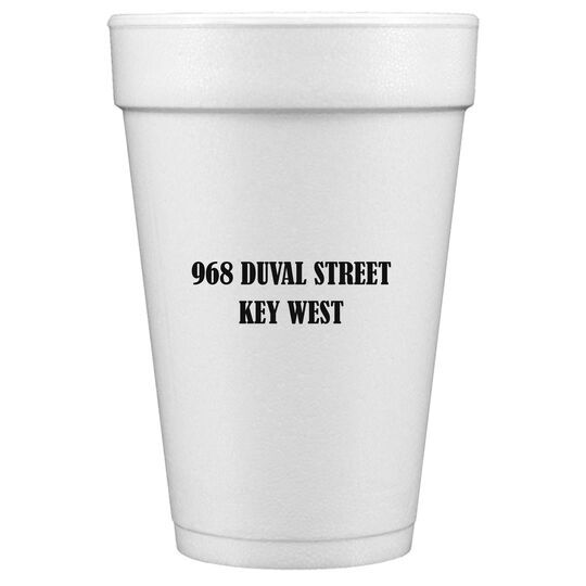 Residential Styrofoam Cups