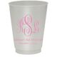 Script Monogram with Small Initials plus Text Colored Shatterproof Cups Image 2 of 2
