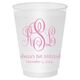 Script Monogram with Small Initials plus Text Shatterproof Cups Image 2 of 2