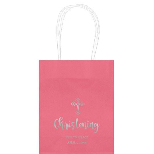 Ornate Celtic Cross Mini Twisted Handled Bags