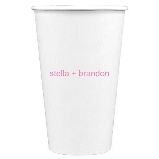 Our True Love Paper Coffee Cups