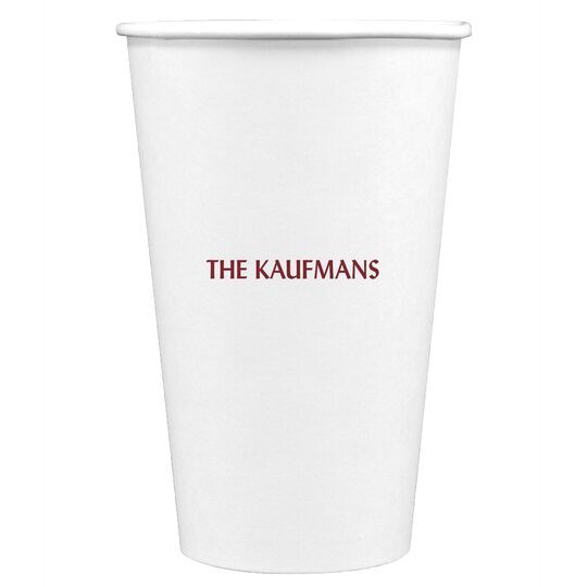 Our True Love Paper Coffee Cups