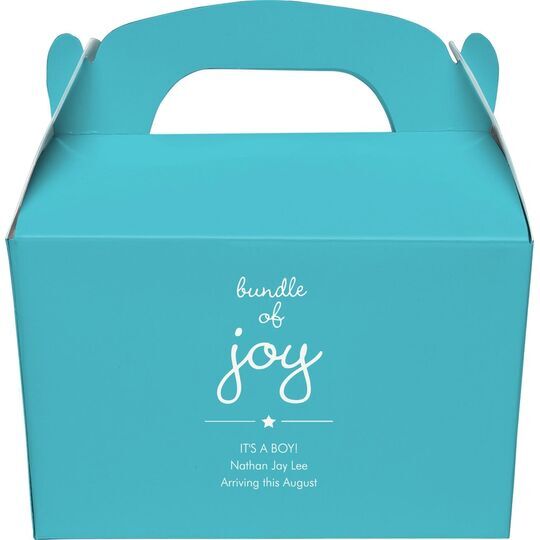 Star Bundle of Joy Gable Favor Boxes