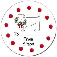 Doggy Round Gift Stickers