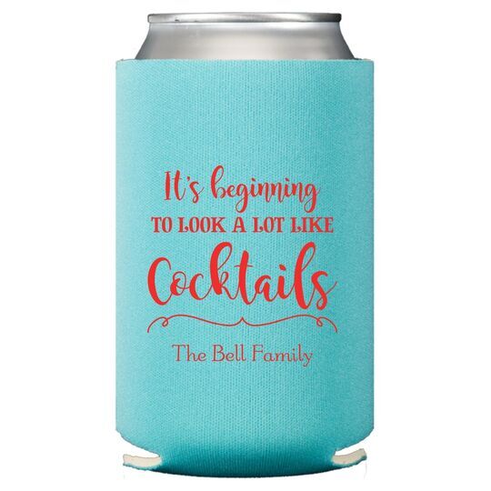 It's Beginning To Look A Lot Like Cocktails Collapsible Huggers