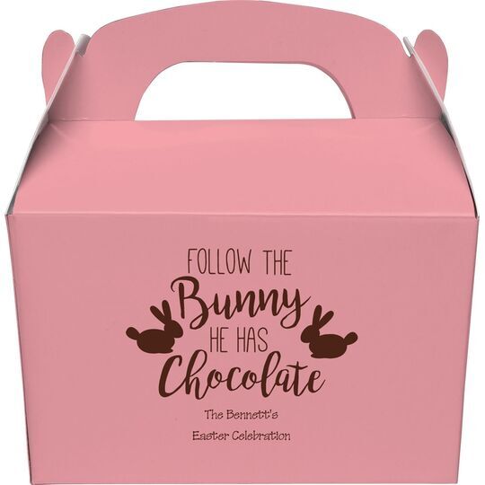 Follow The Bunny Gable Favor Boxes