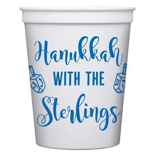 Hanukkah Dreidels Stadium Cups