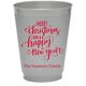 Hand Lettered Merry Christmas and Happy New Year Colored Shatterproof Cups Image 1 of 2