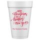 Hand Lettered Merry Christmas and Happy New Year Styrofoam Cups Image 1 of 2