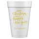 Hand Lettered Merry Christmas and Happy New Year Styrofoam Cups Image 2 of 2