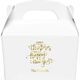 Hand Lettered Merry Christmas and Happy New Year Gable Favor Boxes Image 2 of 2