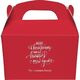 Hand Lettered Merry Christmas and Happy New Year Gable Favor Boxes Image 1 of 2