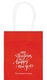 Hand Lettered Merry Christmas and Happy New Year Mini Twisted Handled Bags Image 1 of 2