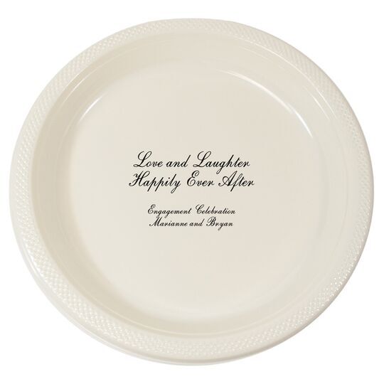 Love and Laughter Plastic Plates